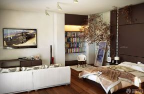 60平米小户型简约装修效果图 小户型客厅卧室一体装修图
