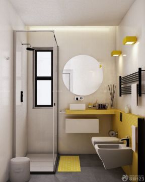 80平米小户型两室一厅装修效果图 卫生间设计