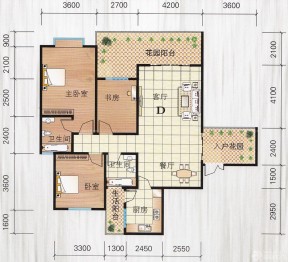 最新120平方三室一廳室內(nèi)平面設(shè)計(jì)圖片