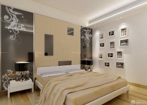 90平米复式小户型装修图片 卧室床头背景墙