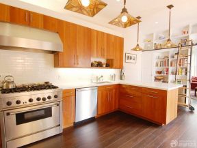 70平米小户型厨房装修效果图 美式简约风格装修图片