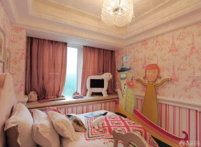 50平一室一厅小户型装修图 女孩卧室装修效果图