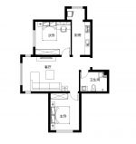 2023兩室房子戶型設(shè)計圖