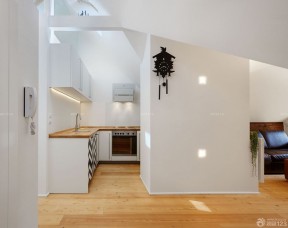 70平米带阁楼小户型装修效果图 小厨房设计