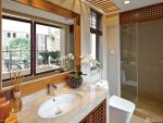 90平米小户型浪漫的主卧室卫生间洗手池装修效果图