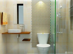 现代90平米小户型浪漫的主卧室卫生间装修效果图片