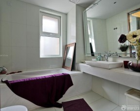 简约90平米小户型浪漫的主卧室卫生间装修效果图