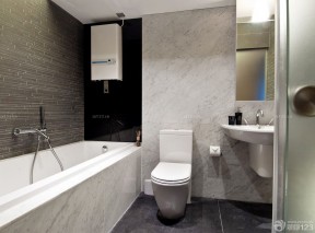 现代简约家装90平米小户型浪漫的主卧室卫生间装修效果图片