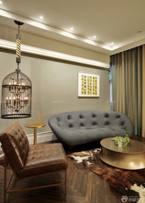 80平米小户型客厅背景墙装修效果图 东南亚风格