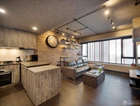 80平米小戶型客廳背景墻裝修效果圖 loft風(fēng)格