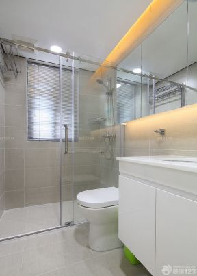 三室一厅110平米装修效果图片 卫生间浴室装修图