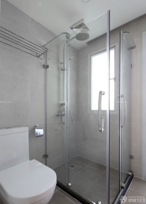 三室一厅110平米装修效果图片 玻璃淋浴间装修效果图