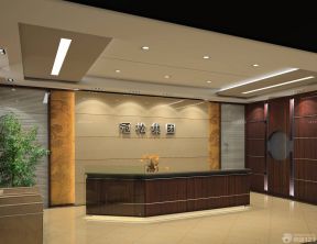 现代感公司背景墙效果图