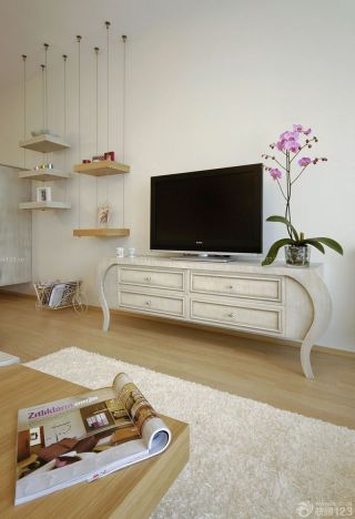 60平米小户型客厅设计欧式电视柜效果图