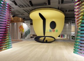 形象墻效果圖 時尚辦公室圖片