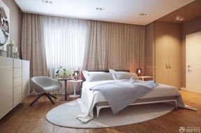 120平方三室一厅纯色窗帘装修效果图片欣赏