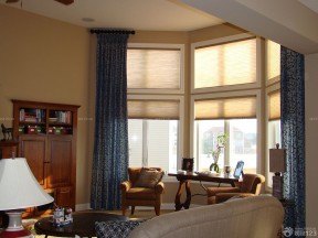 客厅窗帘图片 印花窗帘装修效果图片
