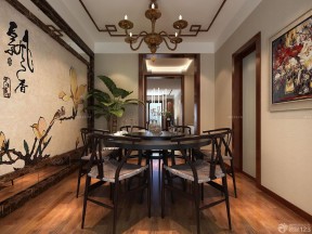 背景墻紙 中式餐廳背景墻