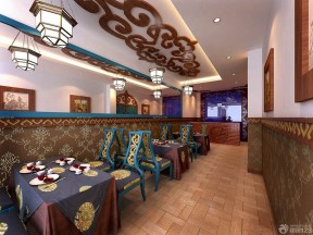 過道背景墻 酒店餐廳設(shè)計(jì)裝修效果圖片