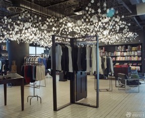 服装店装修效果图 吊顶装饰效果图