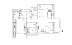 三居室房子户型设计图片欣赏2023