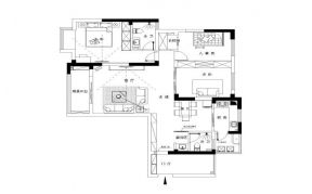 三居室房子户型设计图片2023