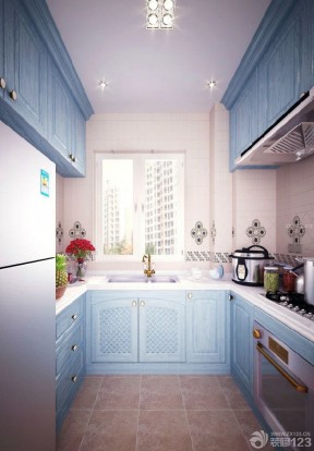 90平米小户型厨房装修效果图 地中海家装效果图