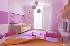 交换空间儿童房装修效果图 粉色儿童房装修