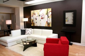 交换空间客厅装修 沙发背景墙装修效果图片