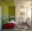 精美交换空间一室一厅绿色墙面装修效果图片