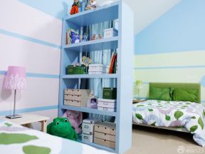交换空间儿童房设计 简易书架图片
