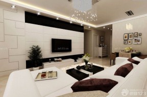 电视背景墙设计图 简单客厅装修