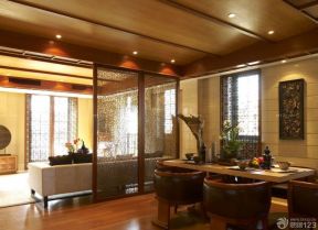 餐廳隔斷裝修效果圖 家庭裝修混搭風(fēng)格