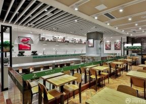 快餐店效果圖 吊頂設(shè)計(jì)裝修效果圖片