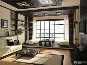中式客厅装修效果图 客厅榻榻米装修效果图