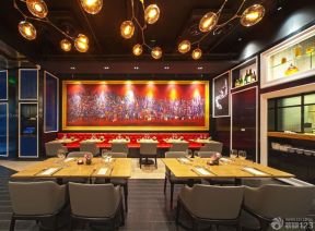 小飯店裝修效果圖 背景墻設(shè)計(jì)