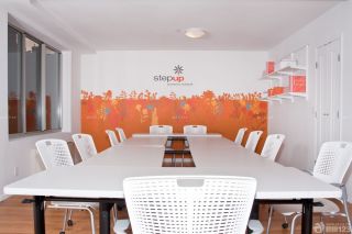 创意小型会议室背景墙效果图