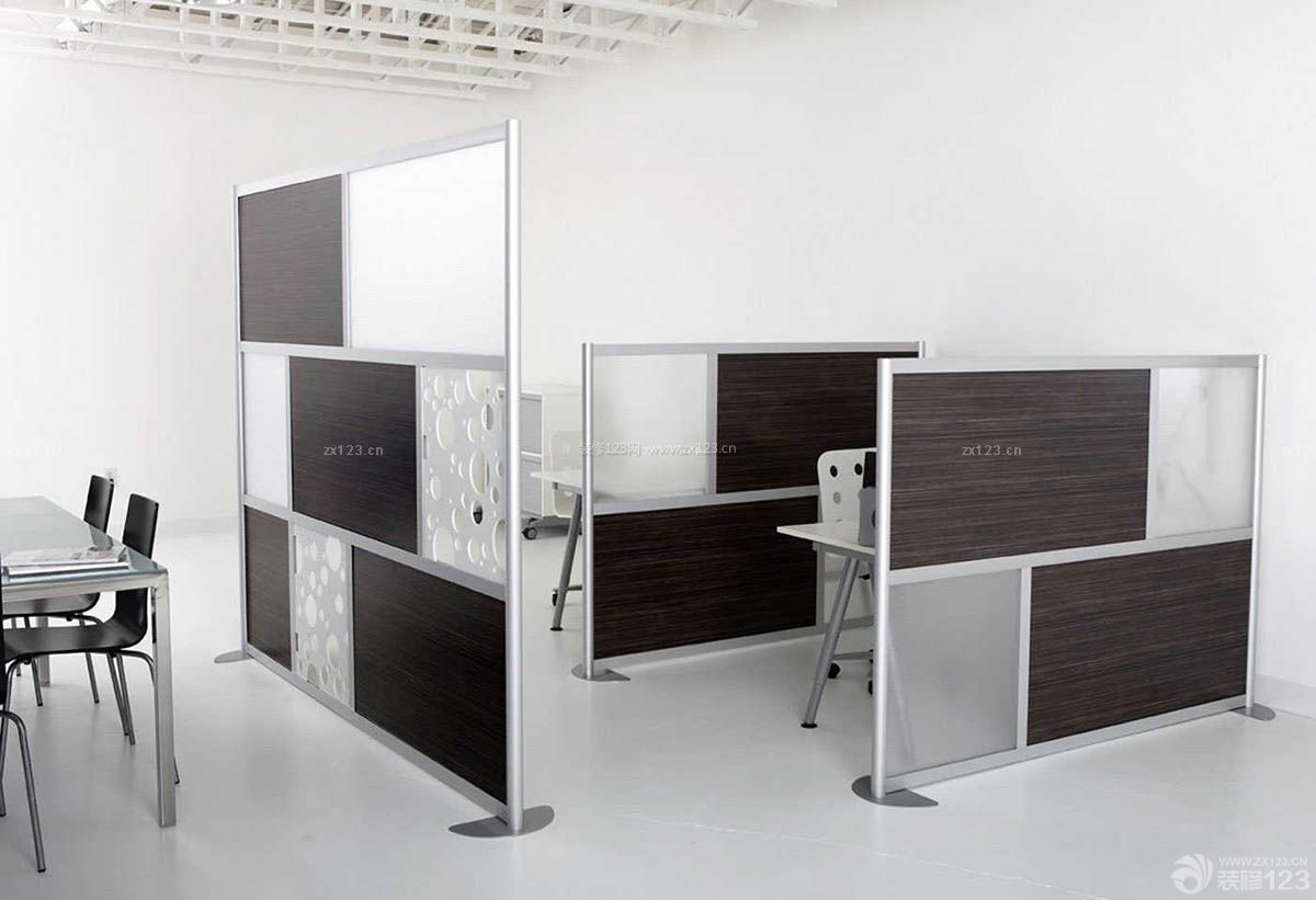 创意办公室隔断式办公桌设计