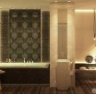 宾馆卫浴背景墙设计装修效果图图片