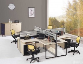 隔断式办公桌 家庭办公室装饰设计