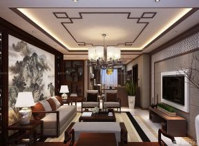 家裝客廳電視背景墻 中式室內(nèi)設(shè)計