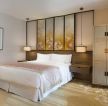最新高档宾馆客房床头背景墙装修效果图片