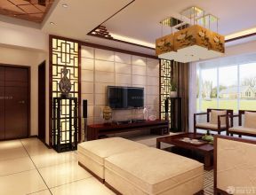 中式裝修電視背景墻 中式室內(nèi)裝修效果圖大全