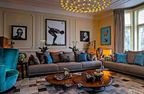 客厅颜色搭配 古典欧式风格