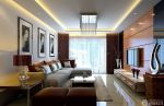 现代风格家装客厅吸顶灯欣赏