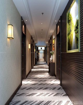 大型宾馆走廊设计效果图片欣赏