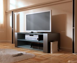 家装客厅硅藻泥电视背景墙效果图设计