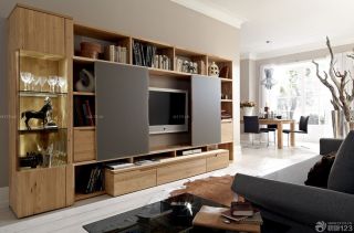 客厅组合电视柜电视背景墙设计