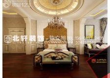 盤錦北軒裝飾-美的城700平法式風(fēng)格效果圖 戶型圖