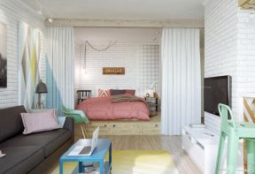 客厅与卧室隔断 现代小户型家装